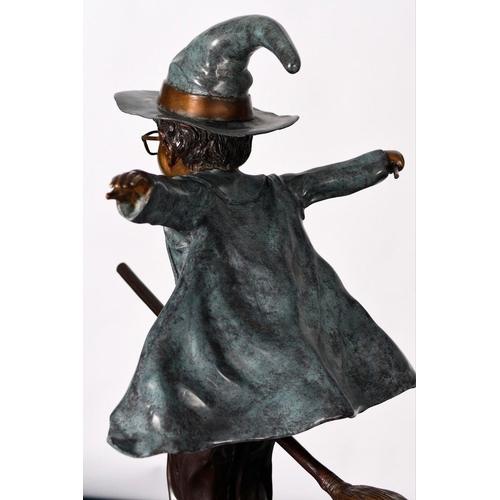 103 - A wonderful hand cast bronze figure of a wizard that stands around 4ft high. It has been skilfully h... 