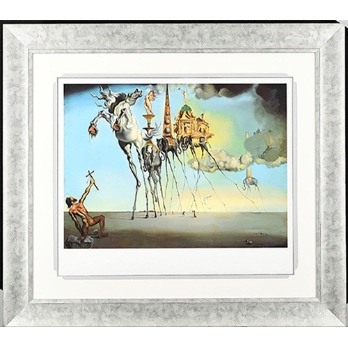 106 - This limited edition of SALVADOR DALI's famous painting 