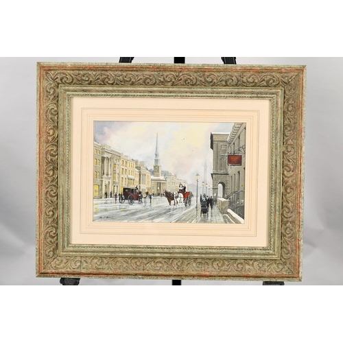 107 - This is an early fabulous original watercolour of George Street in Edinburgh by the highly respected... 