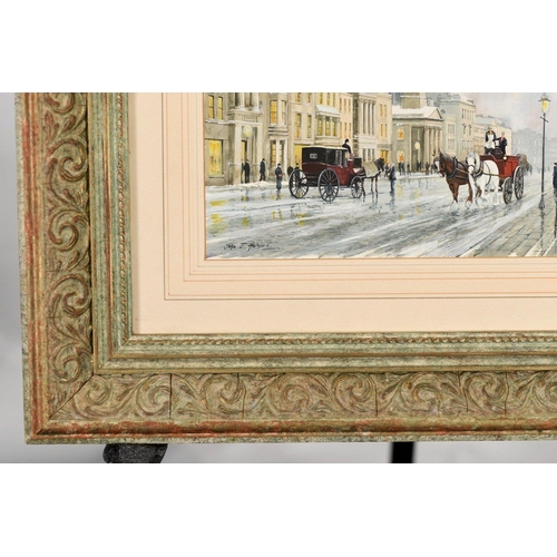 107 - This is an early fabulous original watercolour of George Street in Edinburgh by the highly respected... 