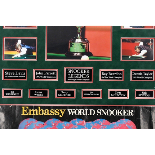 137 - This framed presentation is signed by many of the snooker greats from the 2001 World Championships. ... 