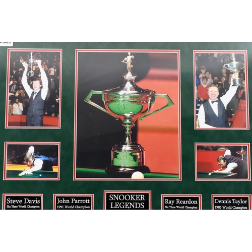 137 - This framed presentation is signed by many of the snooker greats from the 2001 World Championships. ... 