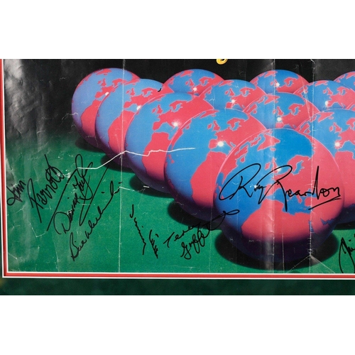 137 - This framed presentation is signed by many of the snooker greats from the 2001 World Championships. ... 