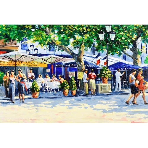 160 - An original oil on canvas board by the talented English artist ANTHONY E ORME. This very colourful i... 