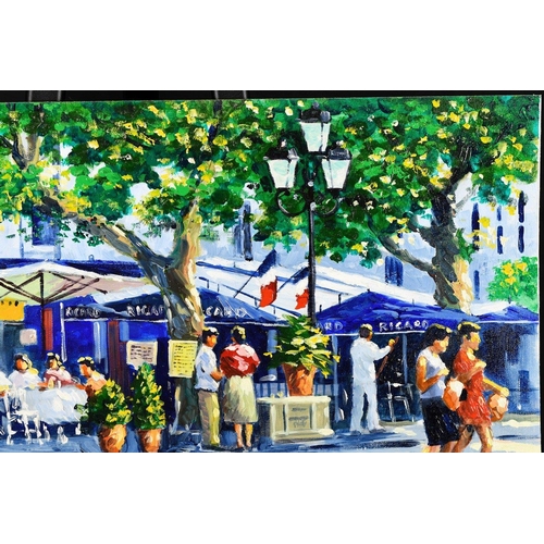 160 - An original oil on canvas board by the talented English artist ANTHONY E ORME. This very colourful i... 