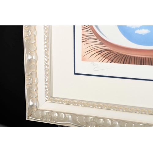 161 - A framed limited edition RENE MAGRITTE Le Faux Miroir (The False Mirror) lithograph. Number 129/300 ... 