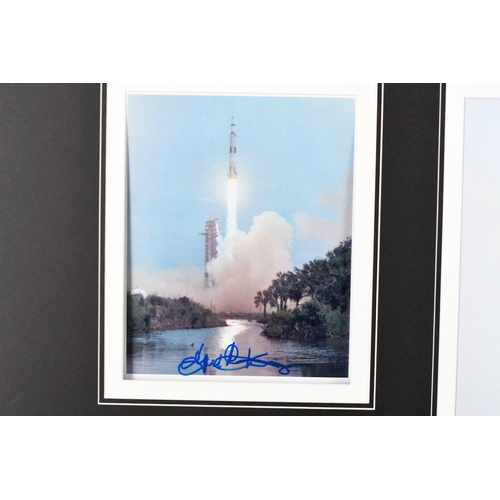 176 - A memorabilia presentation incorporating a photograph signed by EUGENE KRANZ. Kranz served as NASA's... 