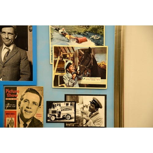 197 - A unique framed memorabilia presentation of NORMAN WISDOM. It has an original 