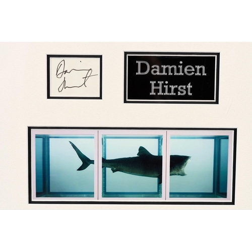 200 - This framed presentation of the world renowned artist DAMIEN HIRST is a great memorabilia collector'... 