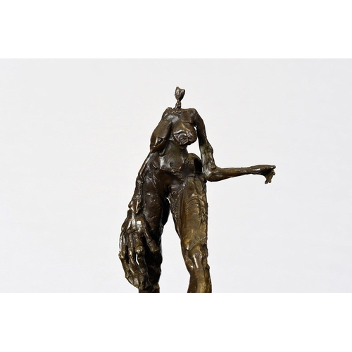 210 - A wonderful modern art sculpture cast from bronze. It stands over 12