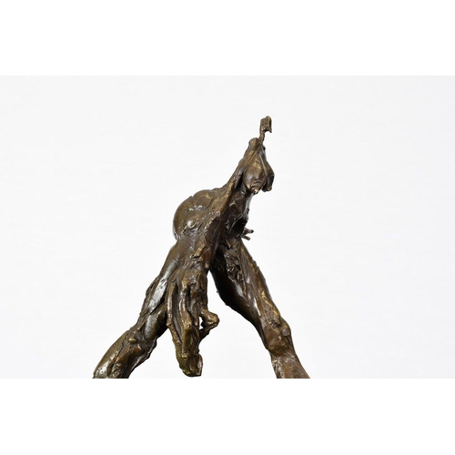 210 - A wonderful modern art sculpture cast from bronze. It stands over 12