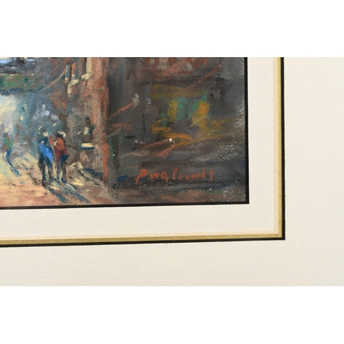 232 - An original framed pastel by the English artist PETER COOMBS, depicting a delightful street scene.. ... 