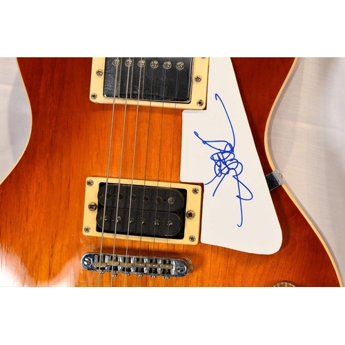 236 - This guitar is a fabulous item of memorabilia which has been signed on the scratch plate by JOE WALS... 