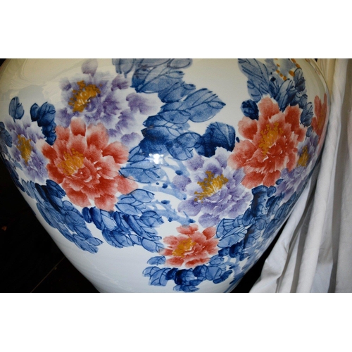 237 - This is a very substantial piece of hand made Chinese porcelain, measuring approximately three and a... 