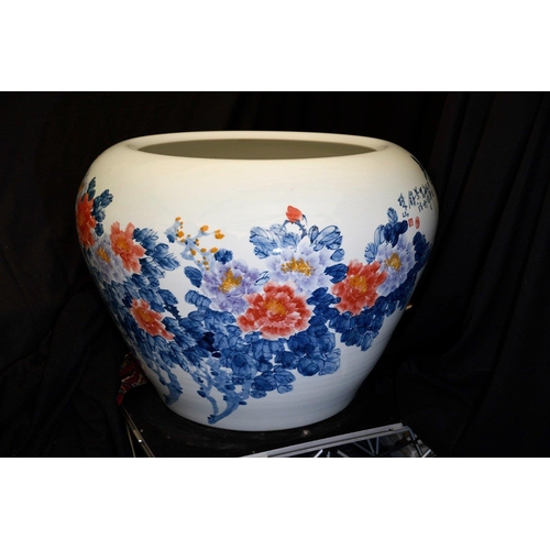 237 - This is a very substantial piece of hand made Chinese porcelain, measuring approximately three and a... 