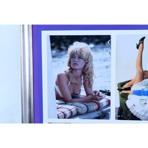 25 - This framed BRIGITTE BARDOT memorabilia presentation features the famous Hollywood legends original ... 