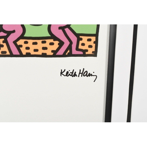 27 - A KEITH HARING limited edition lithograph number 16 of 150 published. Bespoke framed and mounted. Su... 