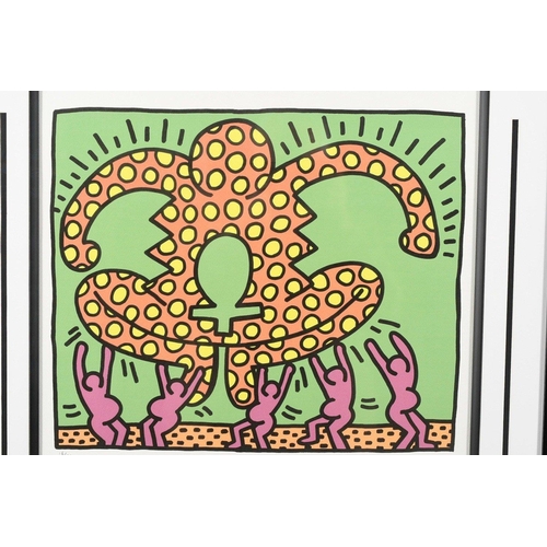 27 - A KEITH HARING limited edition lithograph number 16 of 150 published. Bespoke framed and mounted. Su... 