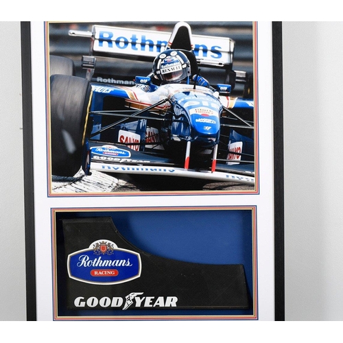 52 - This original Williams FW17 front wing has been wonderfully framed making a stunning presentation. T... 