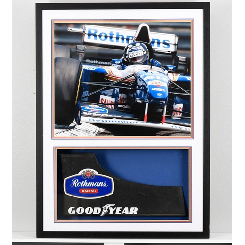 52 - This original Williams FW17 front wing has been wonderfully framed making a stunning presentation. T... 