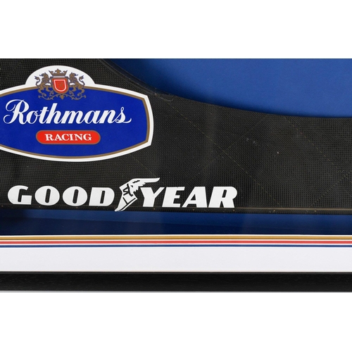 52 - This original Williams FW17 front wing has been wonderfully framed making a stunning presentation. T... 