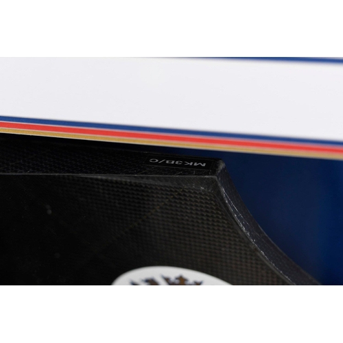 52 - This original Williams FW17 front wing has been wonderfully framed making a stunning presentation. T... 