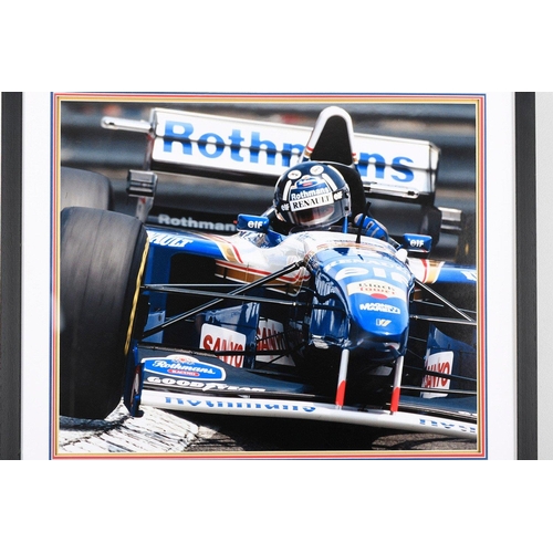 52 - This original Williams FW17 front wing has been wonderfully framed making a stunning presentation. T... 