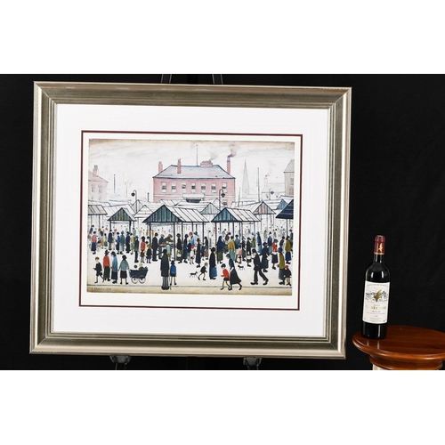 87 - One of only 99 published worldwide. L S LOWRY limited edition titled 