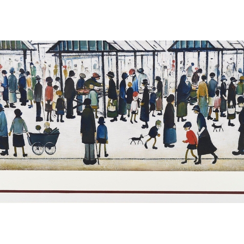 87 - One of only 99 published worldwide. L S LOWRY limited edition titled 