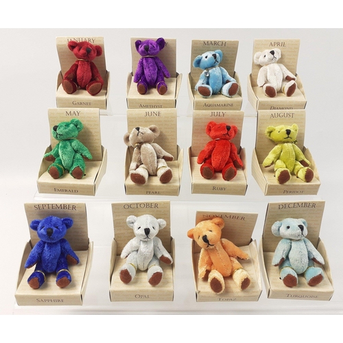 273 - A full set of 12 small birthstone bears by RUSS BERRIE#274