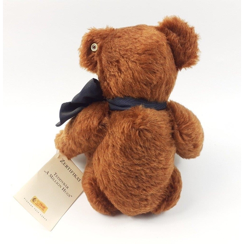 181 - A STEIFF Millian Hugs bear 1907-2007, reference 038785, with mohair fur, standing 28cm high, from a ... 