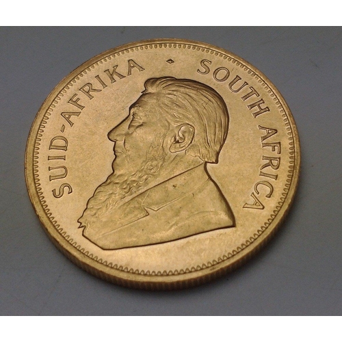 50 - A 1979 full 1 Troy ounce fine gold South African KRUGERRAND#52