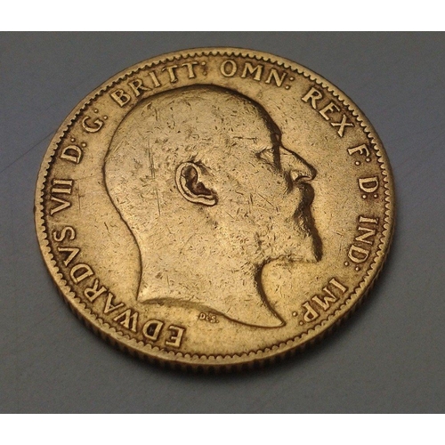 52 - A 1903 Edward VII full SOVEREIGN, weight 7.99g#54