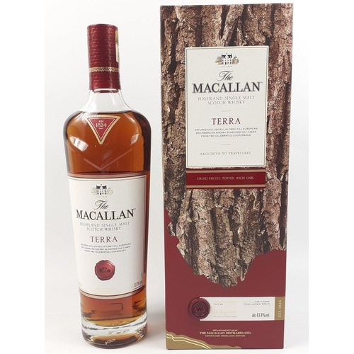 158 - Four bottles of MACALLAN Highland single malt whisky exclusive to travellers, each 700ml in presenta... 