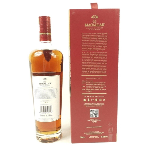 158 - Four bottles of MACALLAN Highland single malt whisky exclusive to travellers, each 700ml in presenta... 