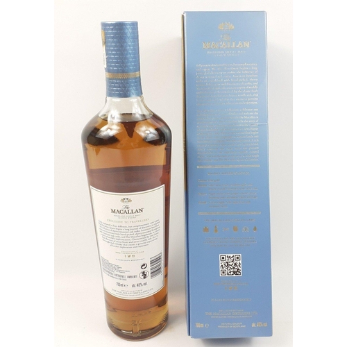 158 - Four bottles of MACALLAN Highland single malt whisky exclusive to travellers, each 700ml in presenta... 