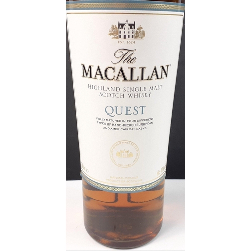 158 - Four bottles of MACALLAN Highland single malt whisky exclusive to travellers, each 700ml in presenta... 