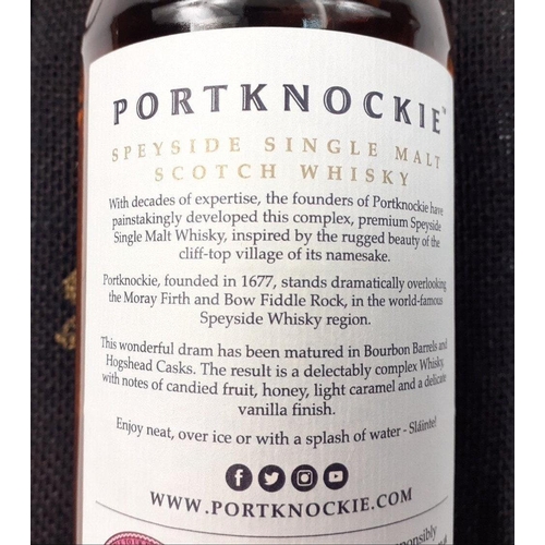 200 - Four bottles of PORTKNOCKIE to include LINKWOOD  2009 12 Year Old Single Cask #70550742 Portknockie ... 