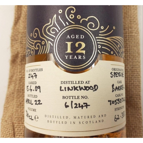 200 - Four bottles of PORTKNOCKIE to include LINKWOOD  2009 12 Year Old Single Cask #70550742 Portknockie ... 