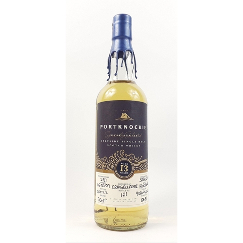 200 - Four bottles of PORTKNOCKIE to include LINKWOOD  2009 12 Year Old Single Cask #70550742 Portknockie ... 