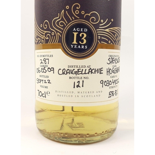 200 - Four bottles of PORTKNOCKIE to include LINKWOOD  2009 12 Year Old Single Cask #70550742 Portknockie ... 