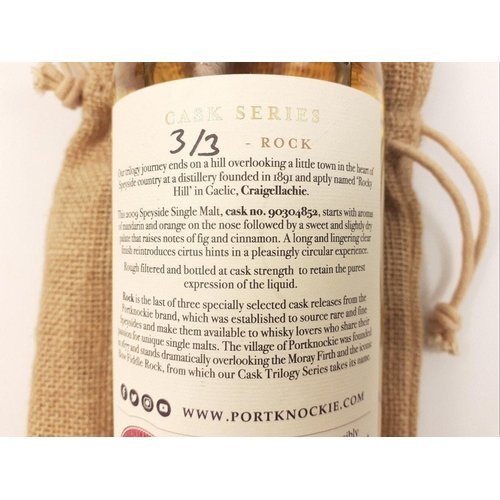 200 - Four bottles of PORTKNOCKIE to include LINKWOOD  2009 12 Year Old Single Cask #70550742 Portknockie ... 