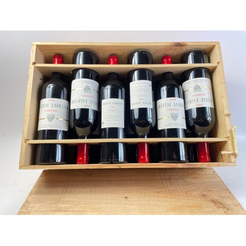 281A - A wooden case of 12 bottles of 2006 CHATEAU LAGRANGE Pomerol, contents all in perfect condition#55... 