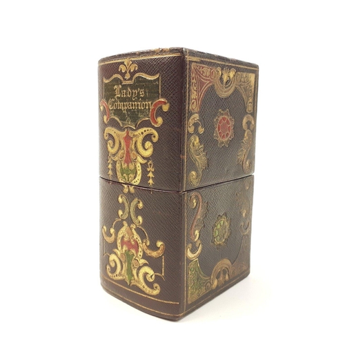 70 - A gorgeous little vintage Ladies Companion box with part contents.  The box is in lovely condition, ... 