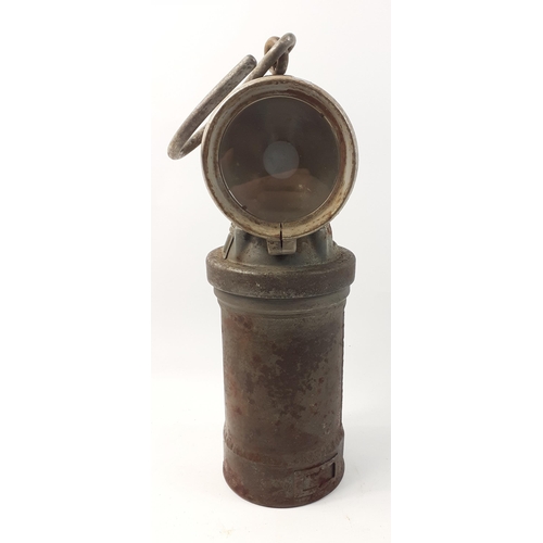 109 - A WWII period German Panzerhandlampe with German markers to base, believed from a Stug with signs of... 