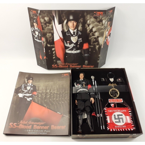 115 - Jacob Grimminger SS-Blood Banner Bearer - a superbly sculpted 3R 1/6 scale collectable Third Reich f... 