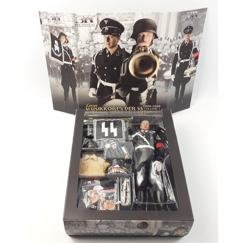 116 - Leon Musikkorps Der SS vol 1 1929-1939 SS ceremonial unit bugle/SS snare drummer  - a superbly sculp... 