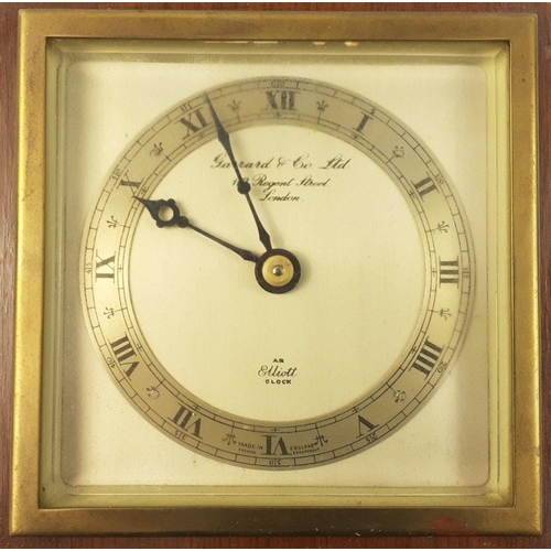 125 - An ELLIOTT mantel clock made for GARRARD & CO of London presented by British Road Services to JW... 