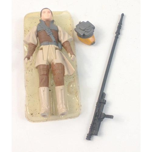 144 - An original STAR WARS Princess Leia Organa figurine in Boushh disguise missing card#144