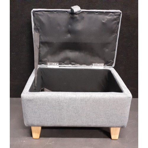 371 - An upholstered footstool/storage box in good condition H35xW48xD33cm approx#374